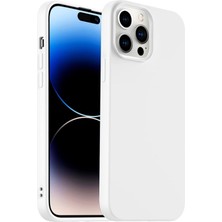 Gritty Iphone 14 Pro Max Beyaz Silikon Kılıf