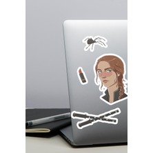 Anime Marketi Black Widow Sticker Seti - Ajanda - Laptop - Telefon Sticker Seti 11 Adet