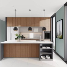 Riolight  Retro1,vintage1,rustik1 1XE27 Siyah Tekli Metal Sarkıt Avize ÇAP:20CM NOT:1ADET Fiyatıdır