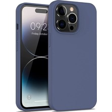 Gritty Iphone 14 Pro Max Petrol Mavi Silikon Kılıf