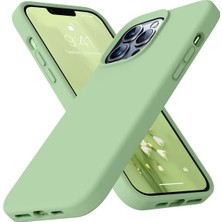 Gritty Iphone 14 Pro Max Silikon Kılıf Açık Yeşil