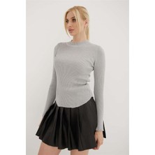 Fashion Friends 23K0577K2 Fashion Friends Kadın Bluz Gümüş