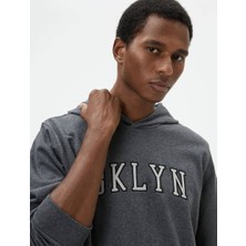 Koton 4WAM70129MK Koton Erkek Sweat Antrasit