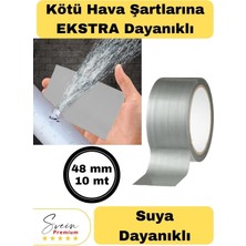 Çok Amaçlı Su Geçirmez Sızdırmaz Dayanıklı Izolasyon Gri Tamir Bandı 48 Mm 10 Mt 1 Adet Güçlü