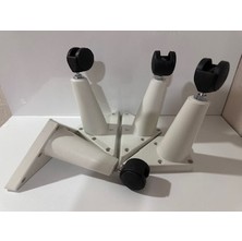 Şahmeli Tekerlekli Sehpa Masa Ayağı,akıllı Sehpa Ayağı, Sihirli Sehpa Ayağı Beyaz 4 Adet 360 Derece 20 cm