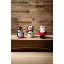 Paradise Work ‎3'lü Yılbaşı Biblo Seti Noelbaba Kardanadam Penguen