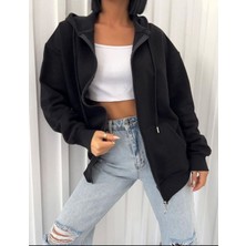 Petrichor Kadın Fermuarlı Sweatshirt
