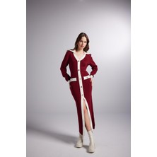 Markano Elias Triko Elbise Bordo