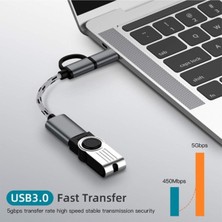 Ancheyn USB 3.0 Otg To Type C Micro USB Data Şarj Çevirici Dönüştürücü Adaptör