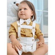 Ares Kids Fashion Salopet Takım Papyon Gömlek ve Salopet