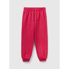 Benetton Düz Paça Fuşya Kız Çocuk Eşofman Altı 39M2CF022