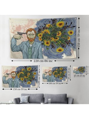 Vincent Van Gogh Gerçeküstü Intahar Duvar ÖRTÜSÜ-HALISI-6659