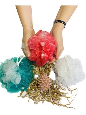 Vonkap Yılbaşı Hediye Spa Seti Sabunlu Duş Lifi ve Kozolak Kokulu Mum