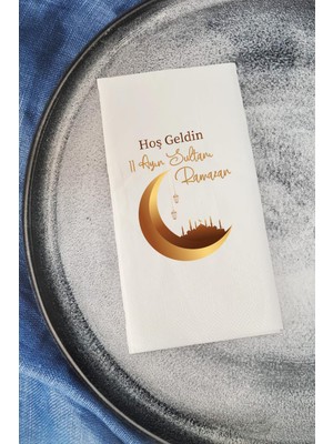 Pekshop Hoşgeldin Ramazan Konuşan Peçete Sunum Peçetesi