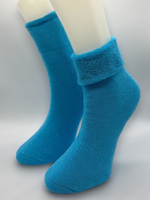 Ciho Socks 6 Çift Kadın Kışlık, Kalın, Kıvrık, Lastiksiz Termal Soket Çorap