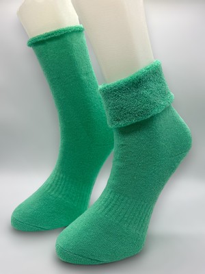 Ciho Socks 6 Çift Kadın Kışlık, Kalın, Kıvrık, Lastiksiz Termal Soket Çorap