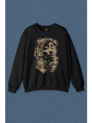 So Cool Unisex Sweatshirt Tupac 2pac Hip Hip Rap Amerika West Coast Baskılı Sweat