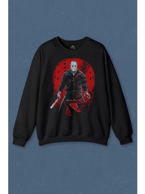 So Cool Unisex Sweatshirt Jason 13. Cuma Korku Film Friday Cadılar Bayramı Baskılı Sweat