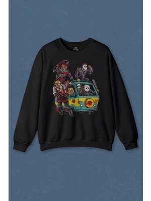 So Cool Unisex Sweatshirt Korku Filmi Halloween Chucky Freddy Cadılar Movie Film Sinema Baskılı Sweat