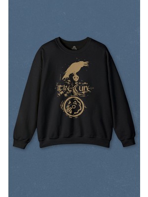 So Cool Unisex Sweatshirt The Cure Crown Music Rock Baskılı Sweat
