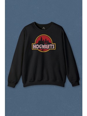 So Cool Unisex Sweatshirt Hogwarts Park Film Baskılı Sweat