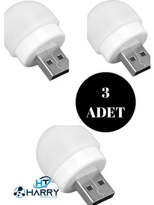 Harry Mini USB Taşınabilir LED Ampul Lamba Ergonomik Gece Lamba Okuma Işığı Çocuk Odası Koridor Aydınlatma