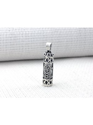 Takıhan Nalı Şerif Motifli Cevşeni Kebir Dualı 925 Ayar Gümüş Cevşen Kolye Ucu