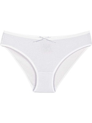 Yıldız Çamaşır Yıldız 6'lı Bayan Likralı Çizgili Kaşkorse Bikini Külot Q3550