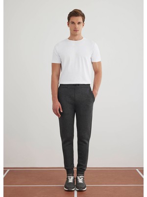 Boris Becker Antrasit Renk Örme Kumaşdan Jogger Pantolon