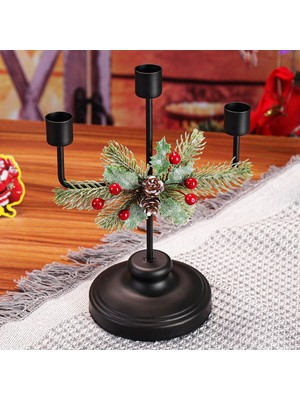 Hermoso Noel Mumluk Orta Parçası, 3 Mumluklu (Yurt Dışından)