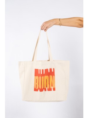 The Lycos "burn" Canvas Tote Omuz ve Plaj Çantası