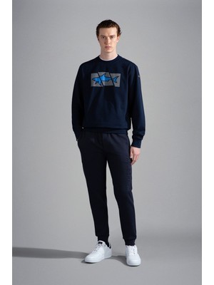 Paul & Shark  Erkek Dokuma Kumaş  Normal Bel  Düz Model Lacivert Eşofman Altı 13311913A-013