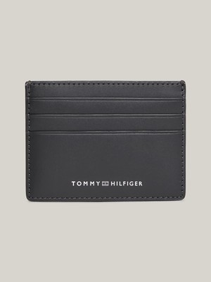 Tommy Hilfiger Erkek Marka Logolu Çoklu Kart Bölmeli Suni Deri Siyah Cüzdan AM0AM11845-BDS