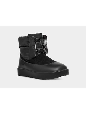 UGG Kadın Deri Logolu Düz Tabanlı Günlük Kullanım Siyah Bot & Bootie 1130670-SİYAH