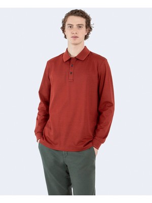 Paul & Shark  Erkek Polo Yaka Regular Fit Pamuklu Kısa Kollu Turuncu Polo Yaka T-Shirt 12311737-236