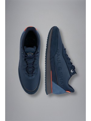 Paul & Shark  Erkek Marka Logolu Rahat Taban Bağıcıklı Lacivert Sneaker 13318002-050