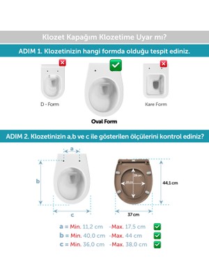 Aqua Bagno Largo Yavaş Kapanan Klozet Kapağı , Mat Vizon