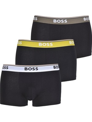 Boss Erkek Marka Logolu Beli Lastikli Siyah Boxer 50499420-966