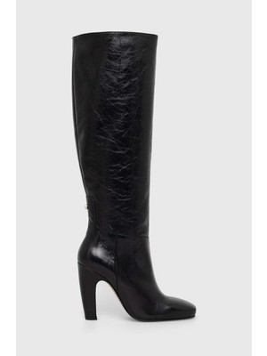 Boss Kadın Marka Logolu Düz Taban Kaydırmaz Günlük Kullanım Siyah Bot & Bootie 50504504-001