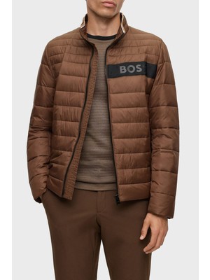 Boss Logolu Su Tutmaz Dik Yaka Regular Fit Şişme Mont Erkek Mont 50464308 361