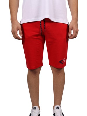 Paul & Shark  Erkek Pamuklu Regular Fit Düz Kırmızı Şort 21411852-577