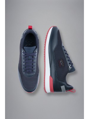 Paul & Shark  Erkek Marka Logolu Rahat Taban Bağıcıklı Lacivert Sneaker 13318004-050