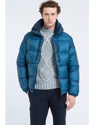 Paul & Shark  Erkek Kaz Tüyü Marka Legolu Lacivert Mont 12312150-431