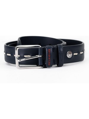 Paul & Shark Erkek Metal Toka Derili Marka Logolu Lacivert Kemer 21416010-013