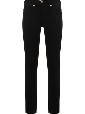 Versace Kadın Yüksek Bel Slim Rahat Siyah Pantolon 73HAB5J2 CDW00-909