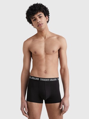 Tommy Hilfiger Erkek Dokuma Kumaş  Normal Bel  Düz Model Yeşil Boxer UM0UM02850-0V3