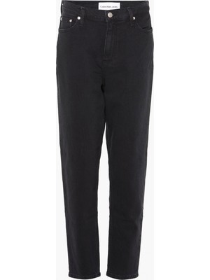 Calvin Klein Kadın Dokuma Kumaş Normal Bel Düz Model Siyah Jeans J20J221659-1BY