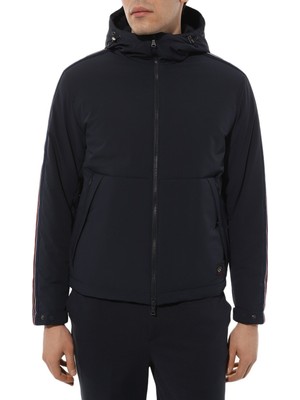 Paul & Shark  Erkek Kapşonlu Yaka Fermuarlı Uzun Kollu Lacivert Mont 13312190-050