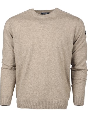 Paul & Shark  Erkek Uzun Kollu Günlük Kullanım Normal Kesim Bej Kazak 13311331-207