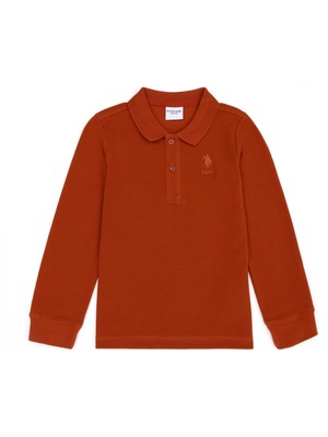 U.S. Polo Assn. Erkek Bebek Kiremit Basic Sweatshirt 50275985-VR031